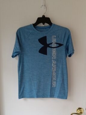 Under Armour Boy’s Blue Logo Athletic T-Shirt
